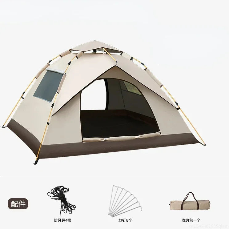 Automatic Camping Tent - Quick Opening 3-4 Person Waterproof Tent