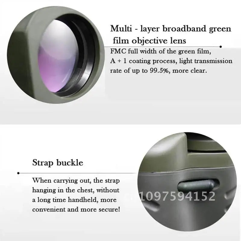 Professional HD Binoculars - Long Range Telescope with BAK4 Prism (50x50/60x60/80x80)