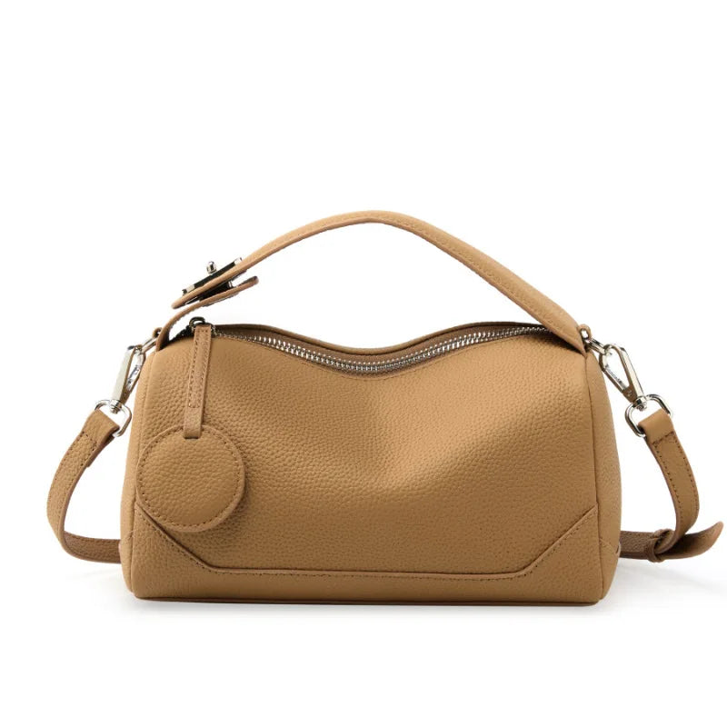 Genuine Leather Multi functional Handbag - Luxury Designer Cross body Tote 2025