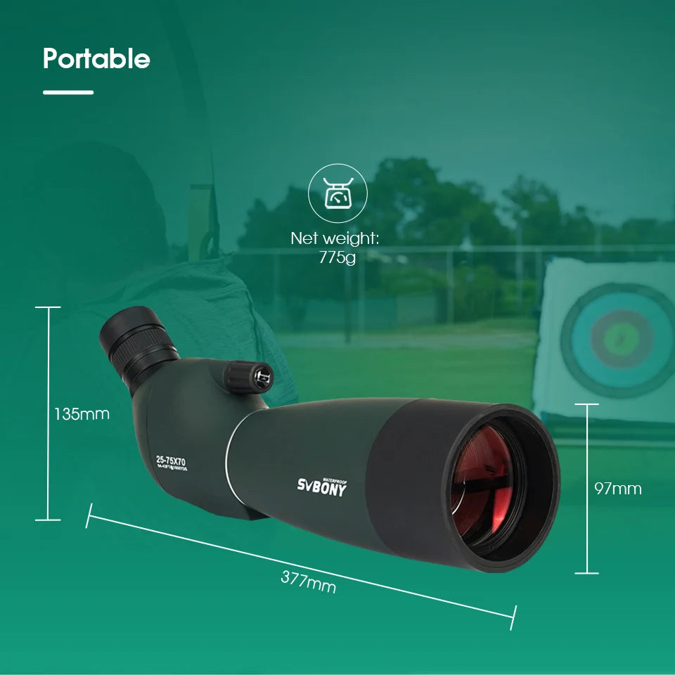 Svbony SV28plus Spotting Scope - Professional Waterproof Telescope with PORRO Prism