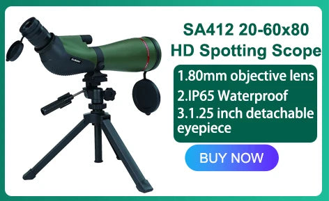 Svbony SV28plus Spotting Scope - Professional Waterproof Telescope with PORRO Prism