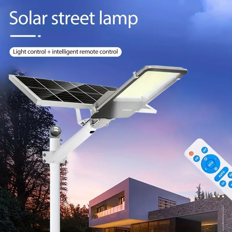 200W Solar Street Light - Waterproof Outdoor LED Light with 6000mAh Battery