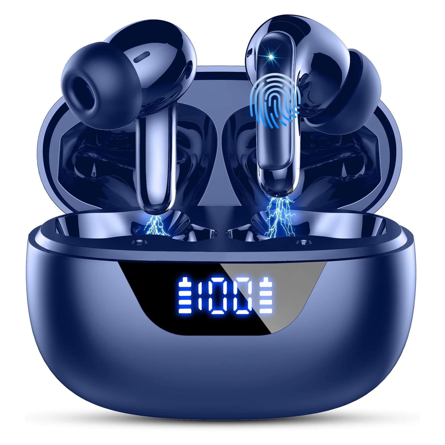 Wireless Bluetooth 5.3 Earbuds - Noise Cancelling Earphones with 4 ENC Mics & 48H Battery Life