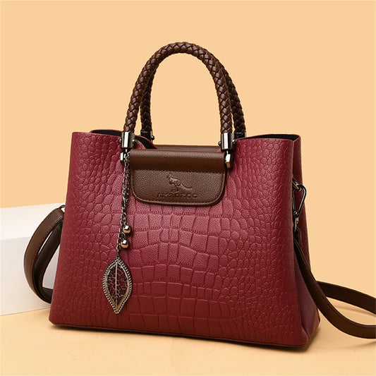 Women's Luxury Alligator-Pattern Crossbody Bag
