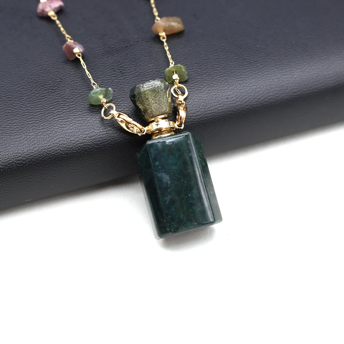 Women Natural Stone Essential Oil Diffuser Necklace