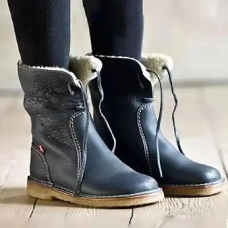 Women's Plush-Lined Winter Snow Boots