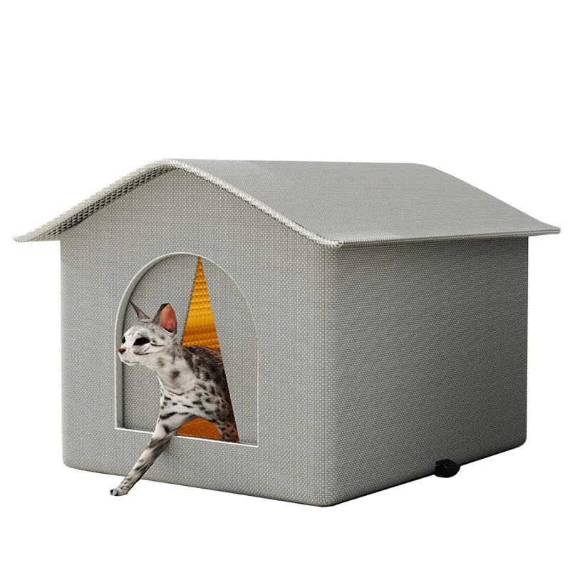 Waterproof Pet House - Outdoor Winter Warm Cat Dog Cave Bed