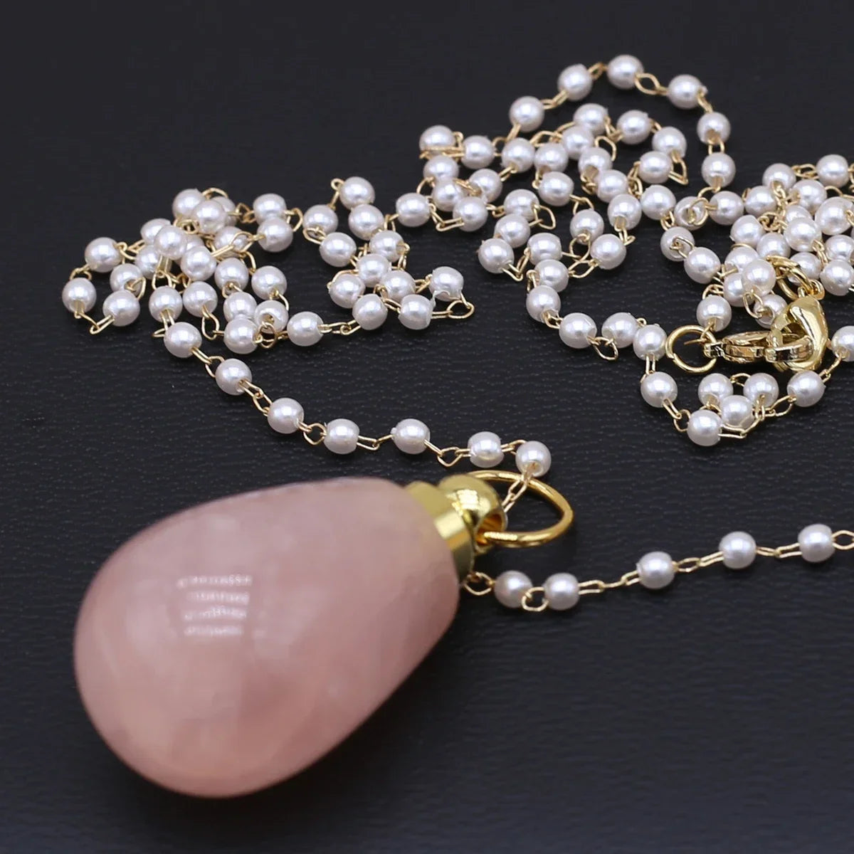 Women Natural Stone Essential Oil Diffuser Necklace