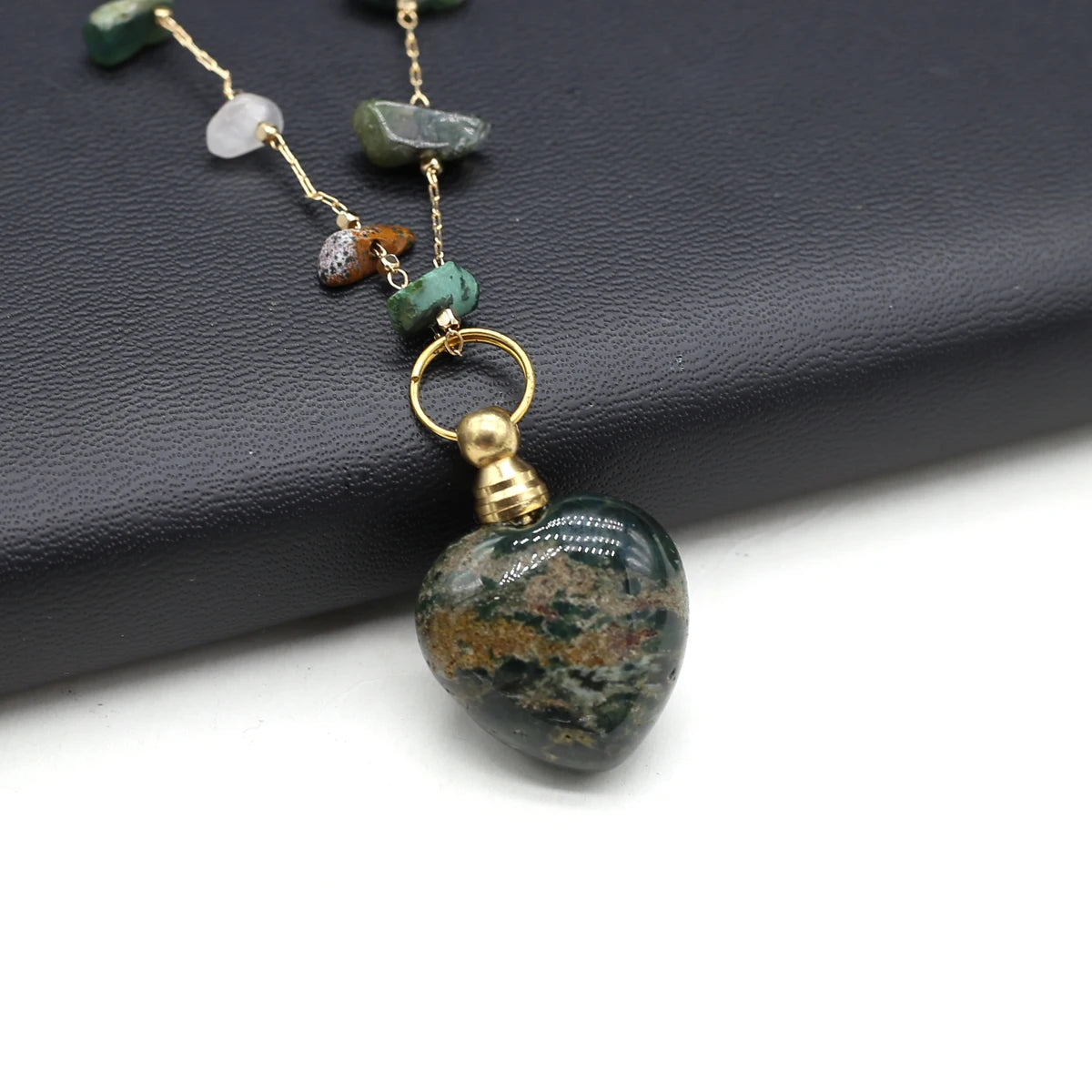 Women Natural Stone Essential Oil Diffuser Necklace