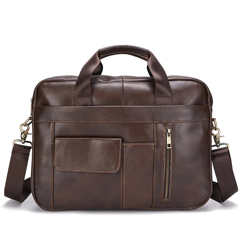 Men's Genuine Leather Business Messenger Bag