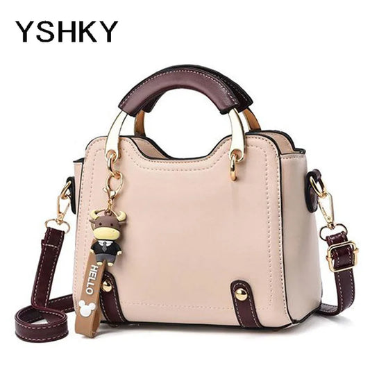 Luxury Designer Shoulder Bag - Monogram Print Leather Handbag 2025