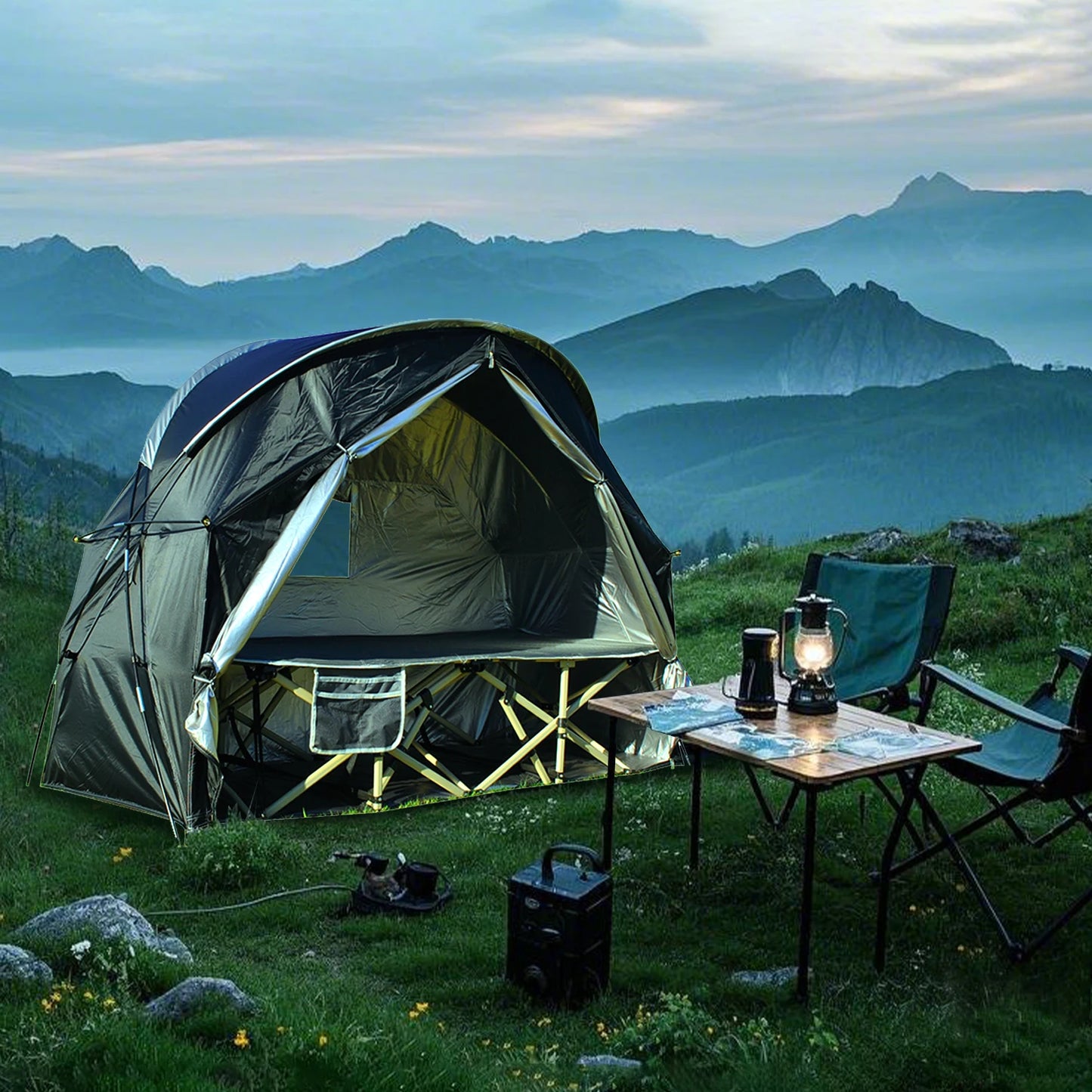 Waterproof Hiking Tent - Portable Camping Tent Easy Assembly