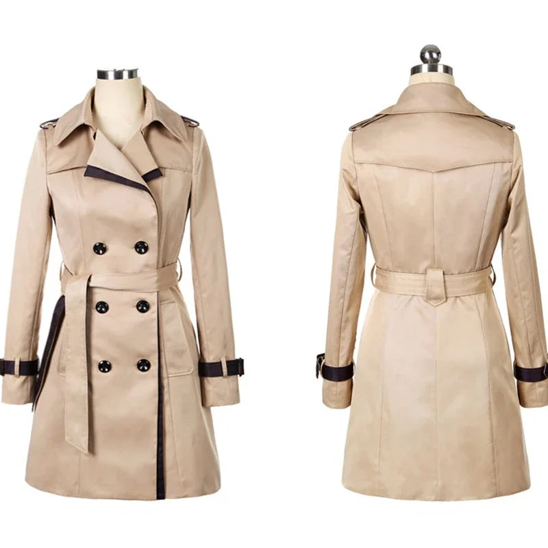 Women's Double-Breasted Trench Coat