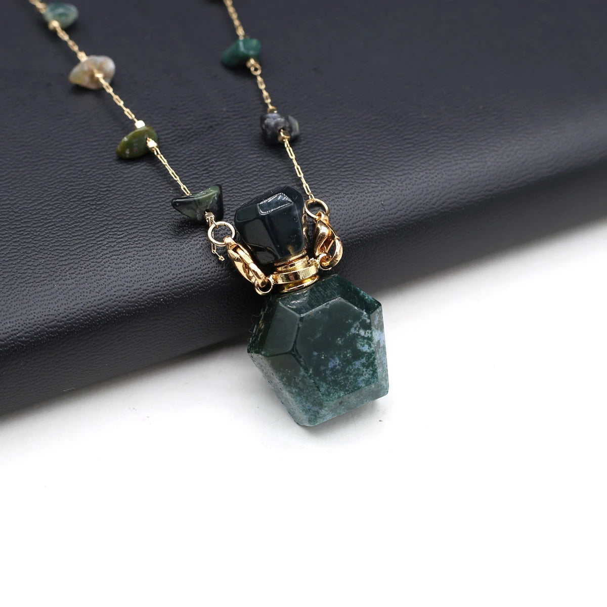 Women Natural Stone Essential Oil Diffuser Necklace