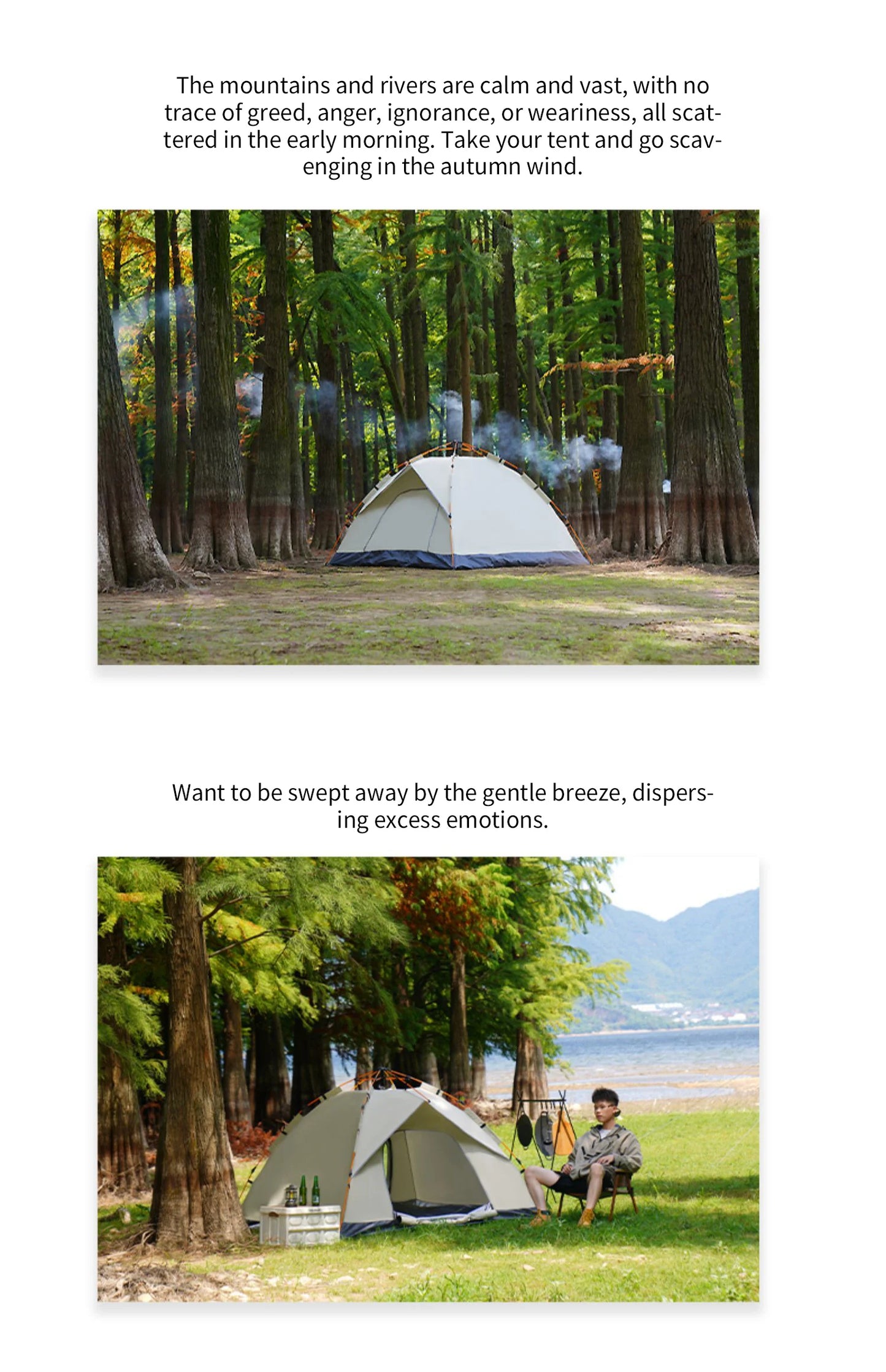 Portable Folding Tent - 3-4 Person Automatic Camping Tent Rain & Sun Proof