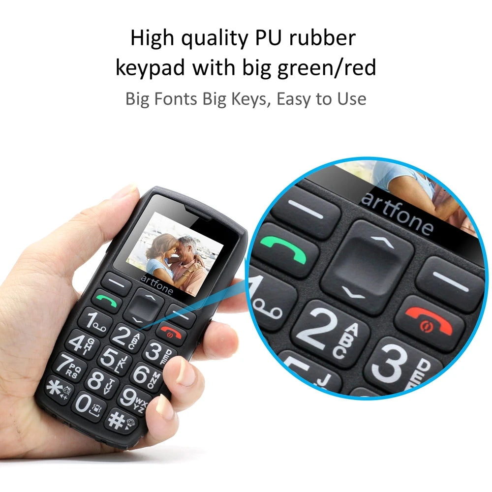 Senior Mobile Phone - Large Button Phone with SOS Feature and Charging Dock
