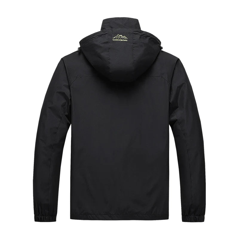 Men's Waterproof Hiking Jacket - Windproof Outdoor Sports Coat